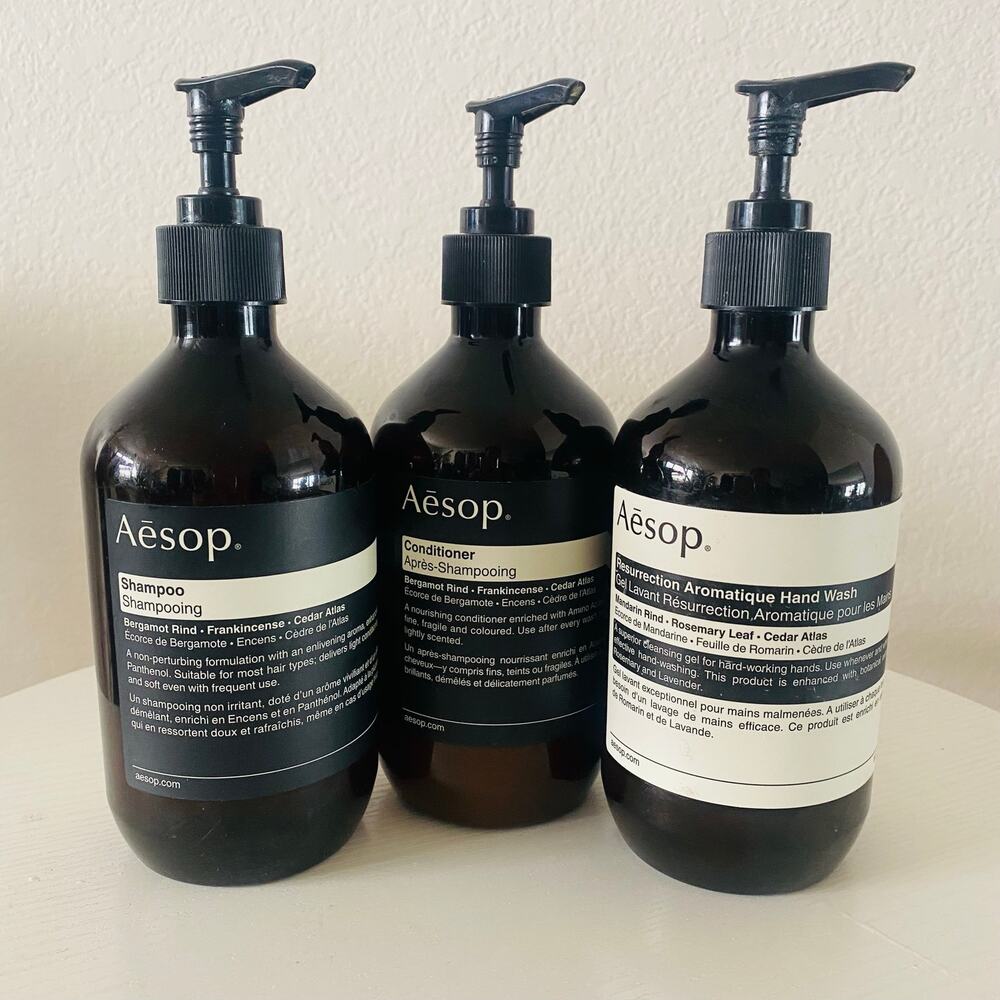 EMPTY Aēsop Shampoo Conditioner Hand Wash 3-set